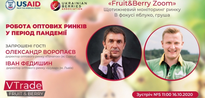 Гостями «Fruit&amp;Berry Zoom» №5 стануть Іван Федишин та Олександр Воропаєв