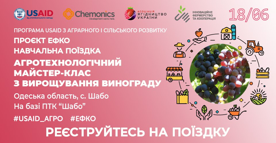 Навчальна поїздка «Агротехнологічний майстер-клас з вирощування винограду»
