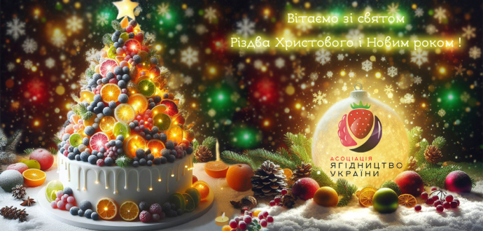 Вітаємо вас зі святом Різдва Христового і Новим роком!